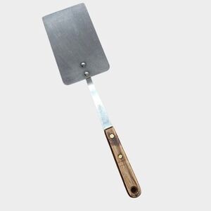 Robinson Spatula Turner Silver Wood Handle Stainless USA Vintage‎